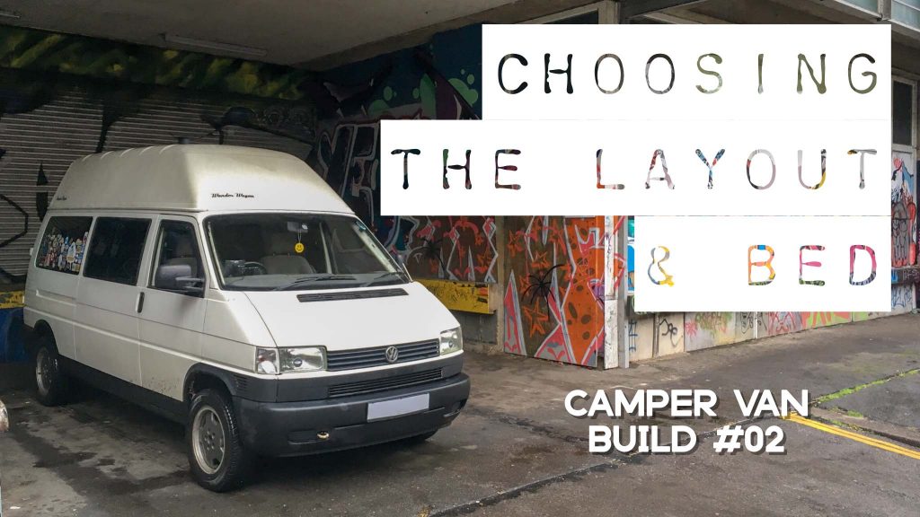 VW T4 camper van layout and bed