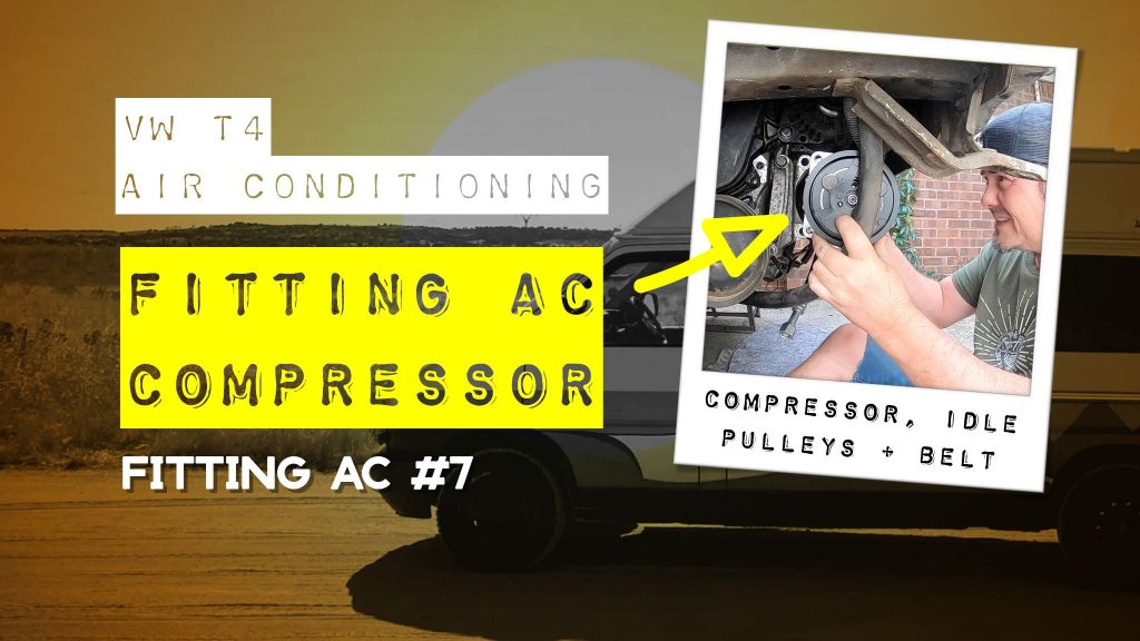 How to fit the air con compressor