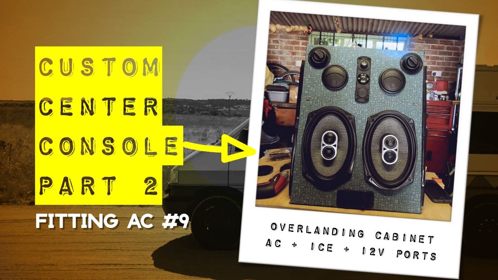 Custom center console with AC ICE & 12v connections Part 2 | Fitting AC #9