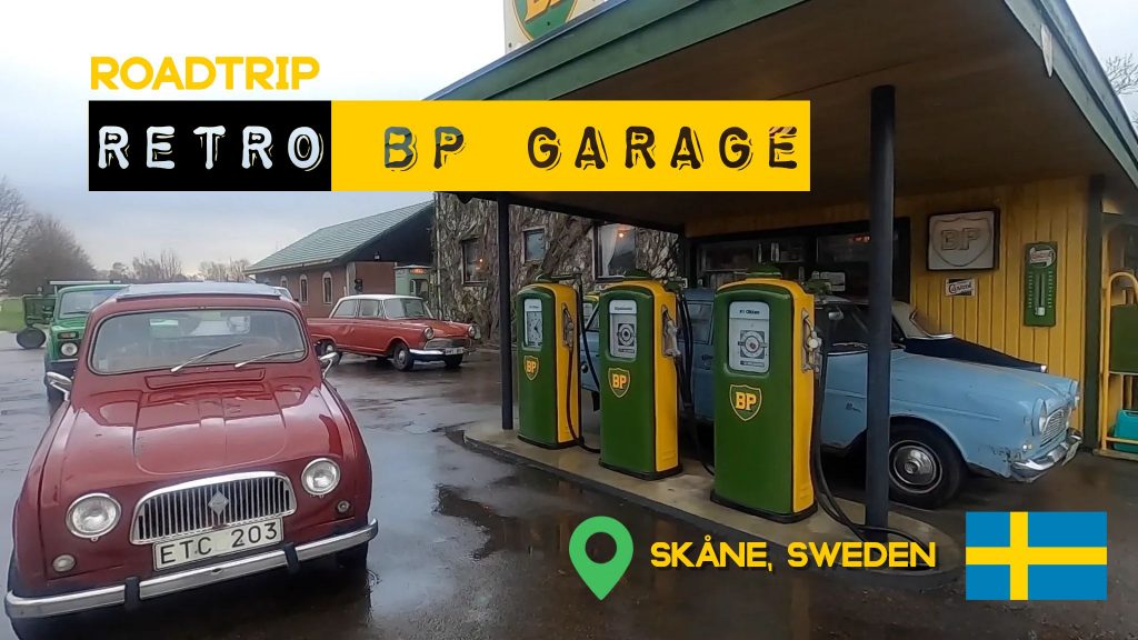 retro BP garage in sweden