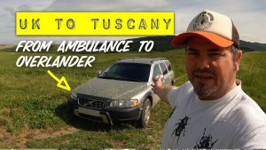 driving an old volvo to tuscany