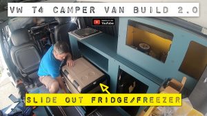 slide out fridge freezer in camper van