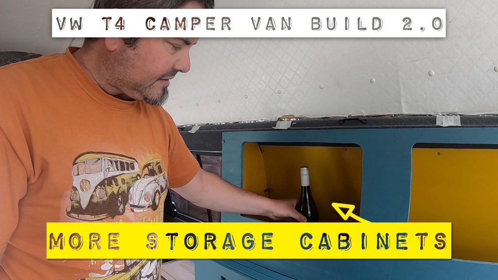 bedside cabinets in camper van
